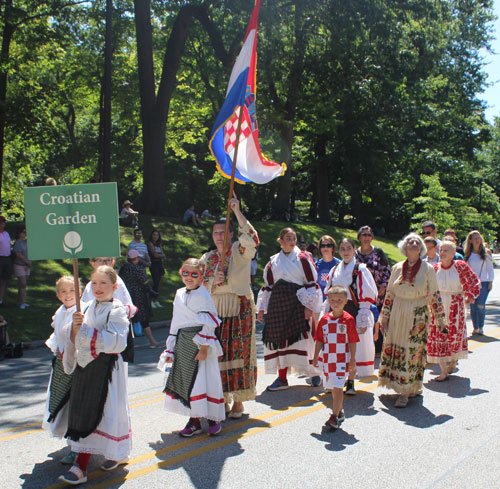 Croatian Garden in the Parade of Flags
